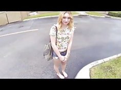 American hot big ass blonde teen paid cash to fuck stranger pov anal teen cumshot