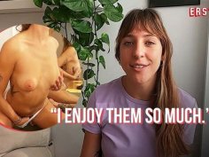 Hot argentina babe minerva fingers her wet pussy in front of mirror - solo masturbation